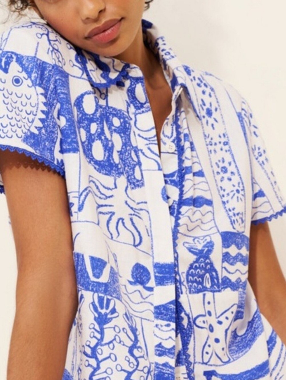 Farm Rio Short Sleeve Blouse